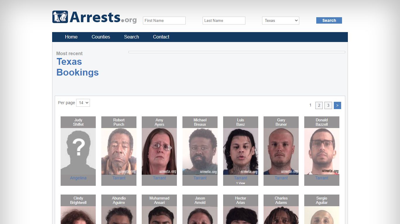 Texas Arrests and Inmate Search